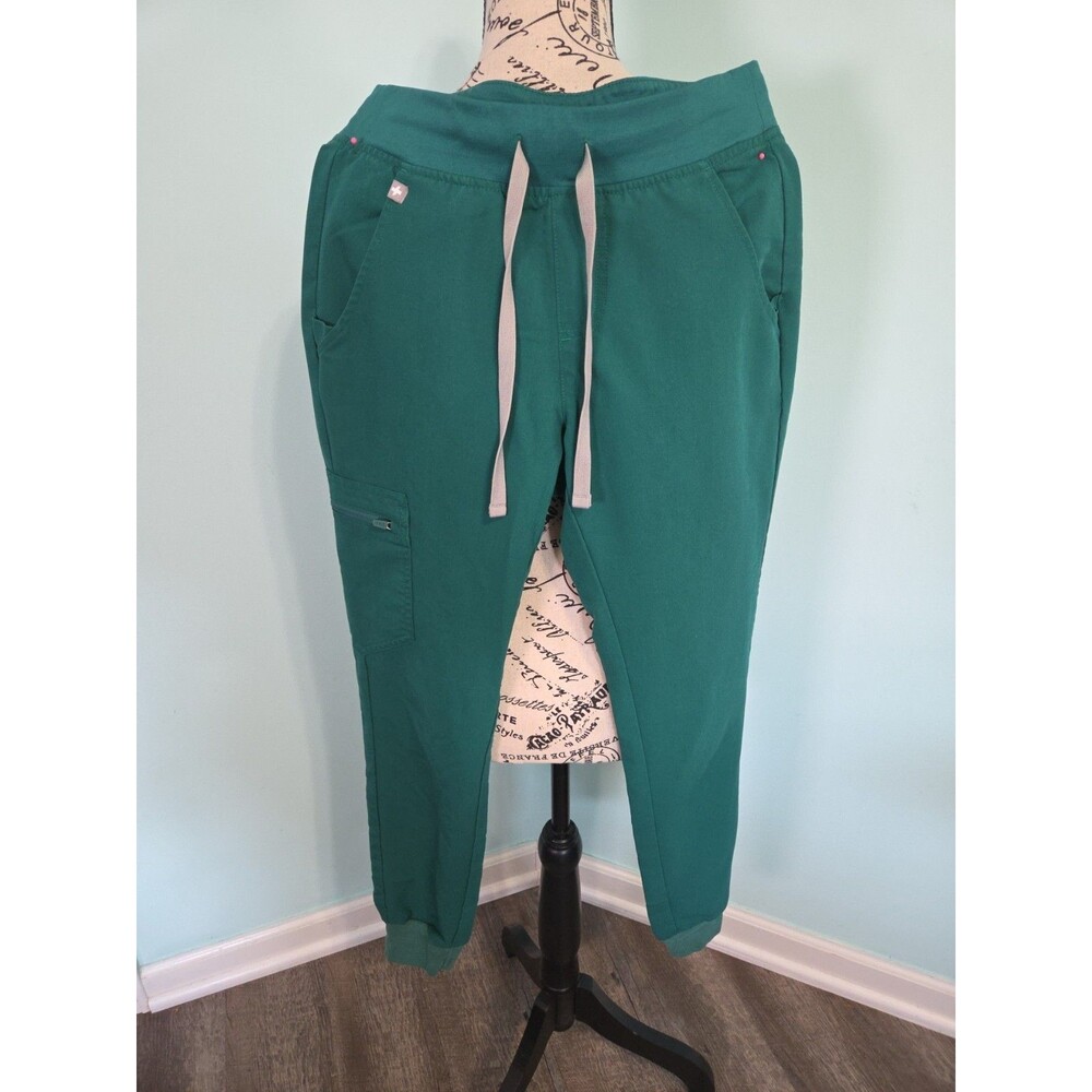 Figs Emerald Green Zamora 2.0 Jogger Tech Collection Drawstring extra small